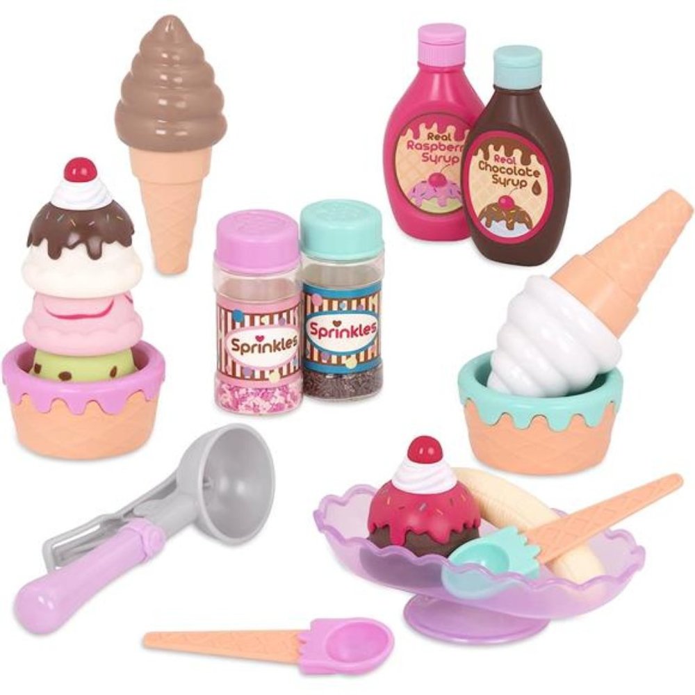 Toy Food – Ice Cream Set – Kitchen Accessories For Kids – Pretend Play